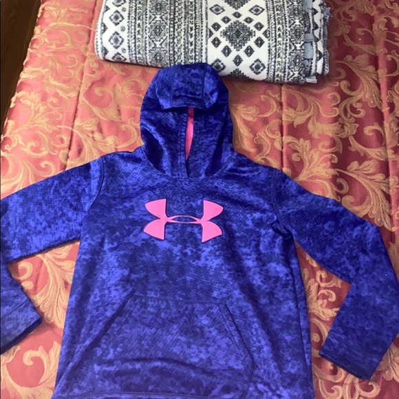 Purple and Pink Under Armour hoodie